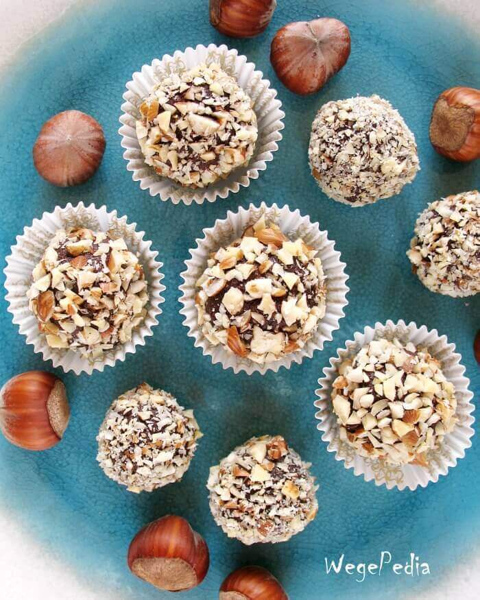 Wegańskie ferrero rocher - bez cukru, bezglutenowe