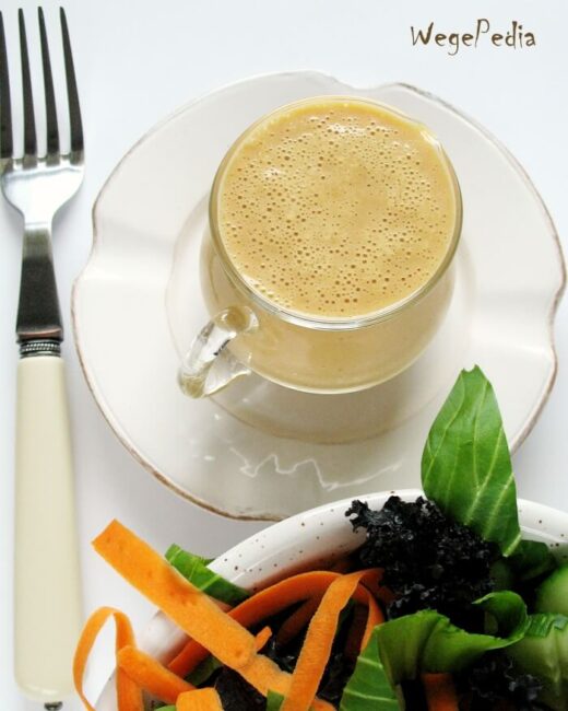 Pomarańczowy fit dressing do sałatki / sałaty, wegański