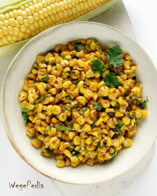 Smażona kukurydza z kolby lub z puszki