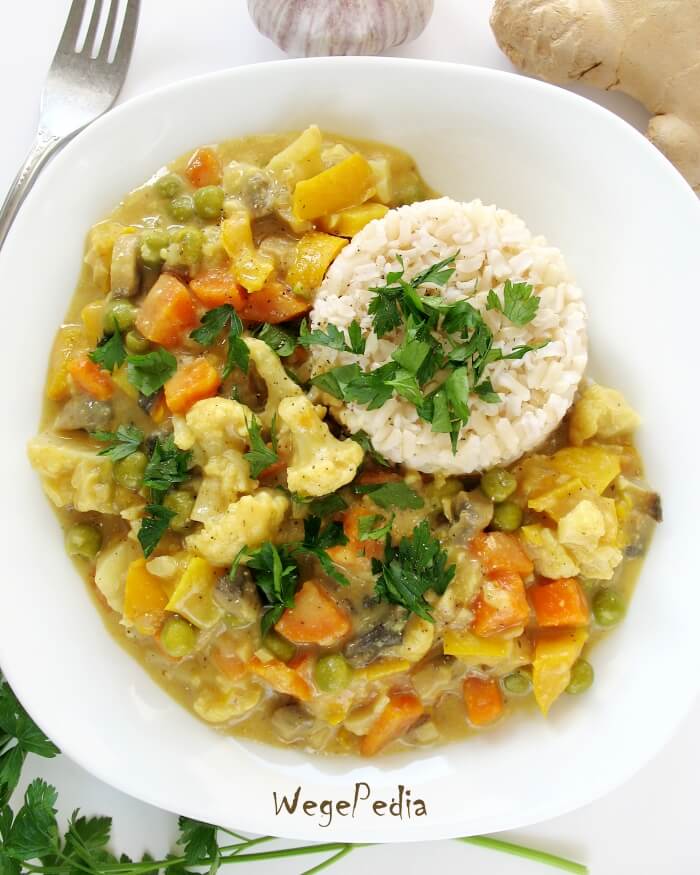 Warzywa curry / dietetyczny gulasz indyjski, wegański