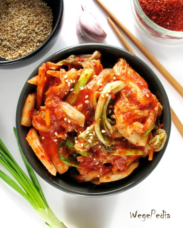 Łatwe kimchi łagodne lub ostre, przepis wege