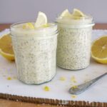 Cytrynowy fit deser z jogurtem, chia i daktylami